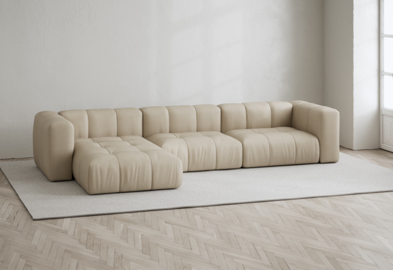 Cecco 3 Seat Sofa Lounge Left in the group Möbler / Alla soffor at Layered (FVCEC3seatLOL)