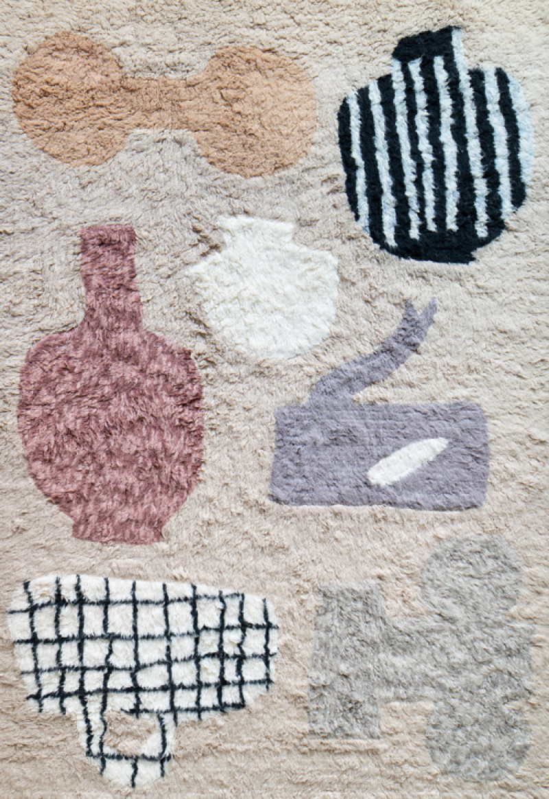 Picnic Patterned Wool Rug in the group Mattor at Layered (ILKE)