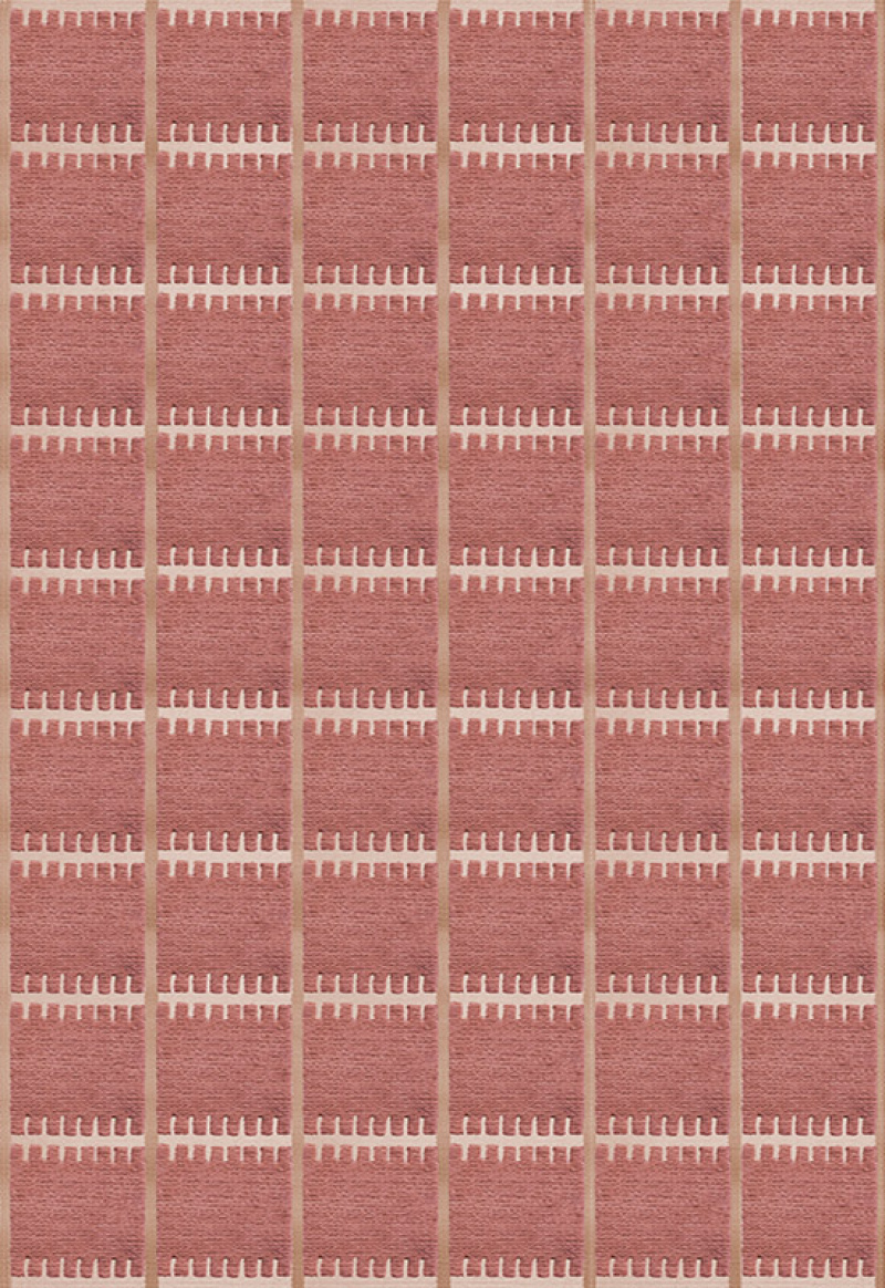 Lilly Wool Rug Claret Red in the group Rugs / All rugs / Checked rugs at Layered (SHLILR)