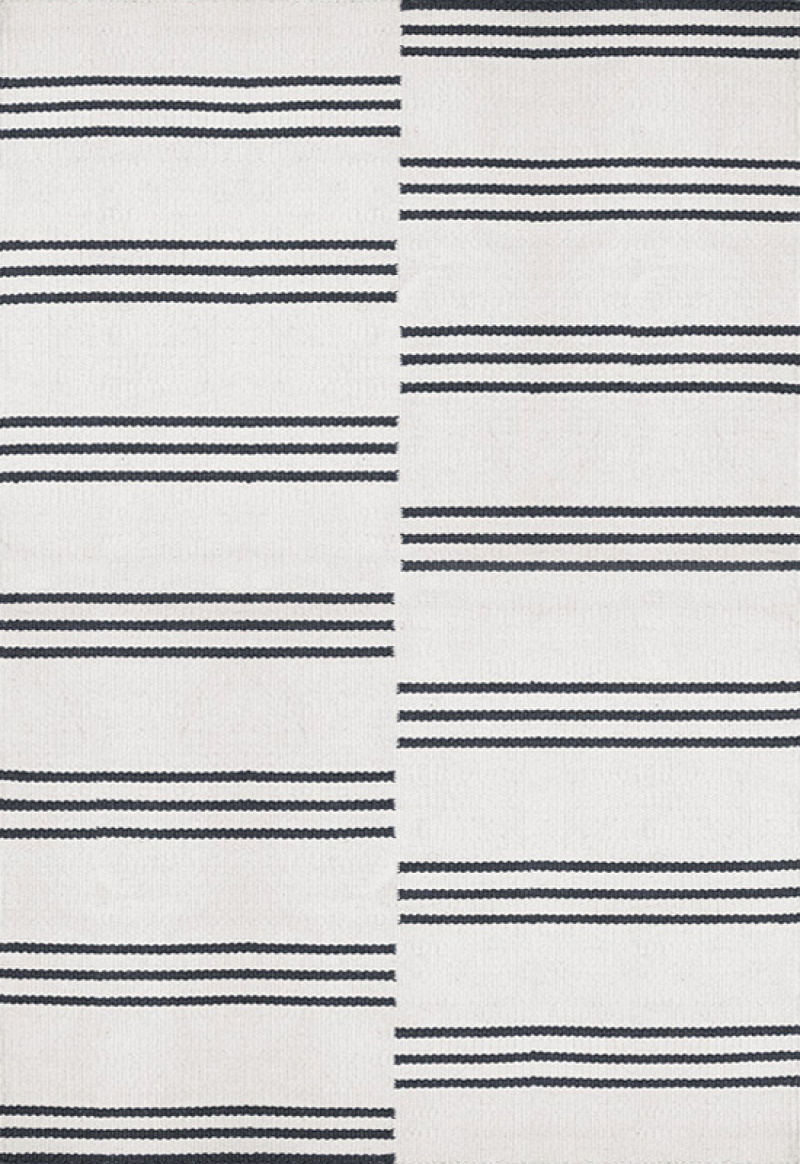 Ticking Wool Rug Bone White in the group Rugs / All rugs / Patterned Rugs at Layered (SHTICBW)