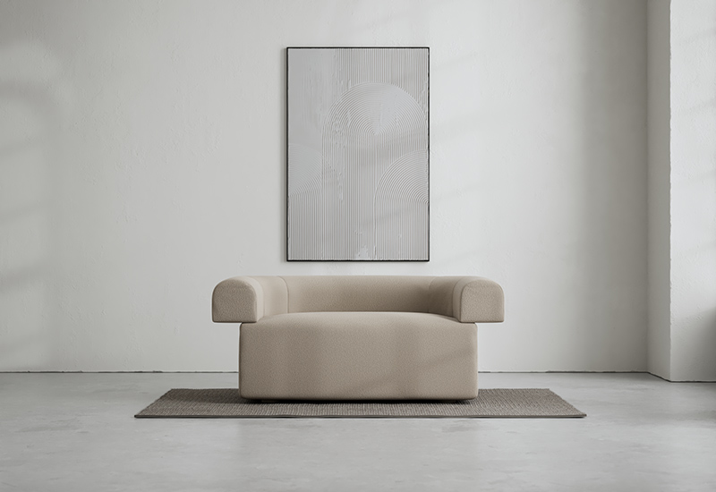 LOTTA AGATON Loveseat Bouclé in the group Furniture / Armchairs at Layered (FBLOTLSWC)