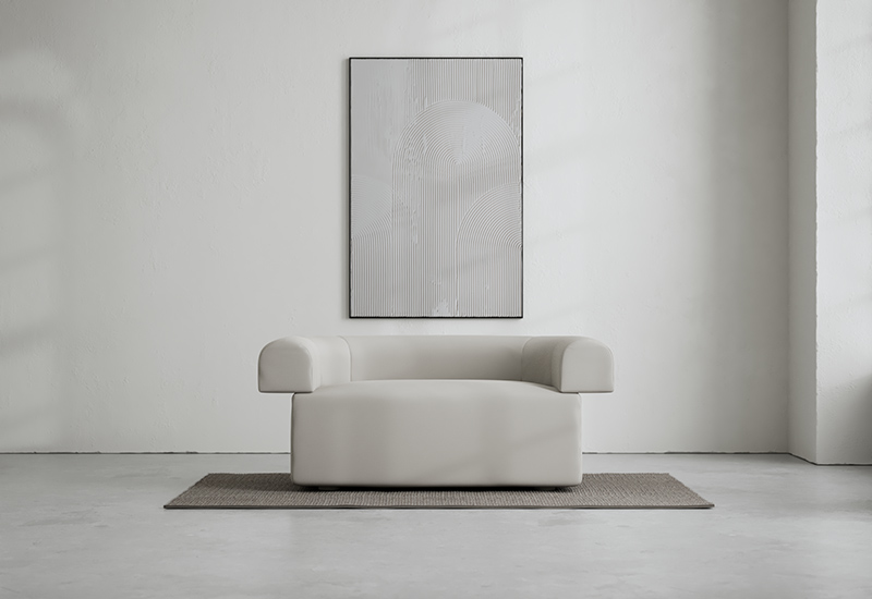 LOTTA AGATON Loveseat Linen Look in the group Furniture / Armchairs at Layered (FLLOTLSTG)