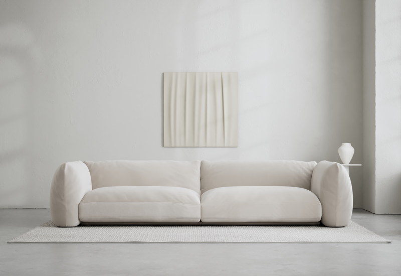 LOTTA AGATON Velvet Sofa in the group Furniture / All sofas at Layered (FVLOTSOBW)