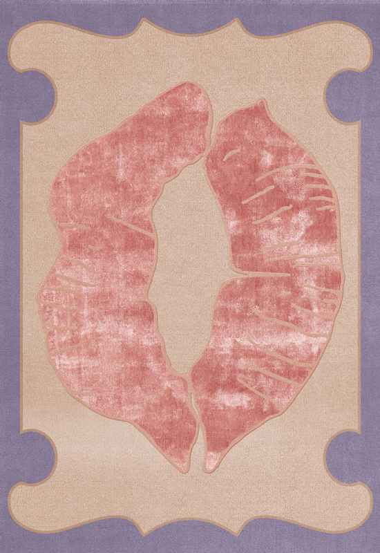LIPS Patterned Wool Rug in the group Rugs / All rugs at Layered (LIPS)
