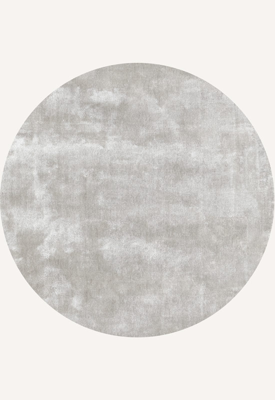 SOLID Round Viscose Rug Francis Pearl in the group Rugs / All rugs at Layered (SVFPR)
