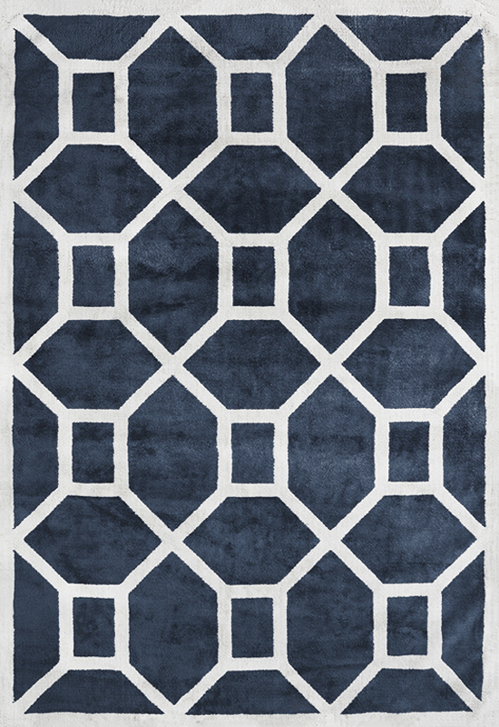 ENTRANCE Viscose Rug Midnight Blue in the group Rugs / All rugs at Layered (VENTMB)