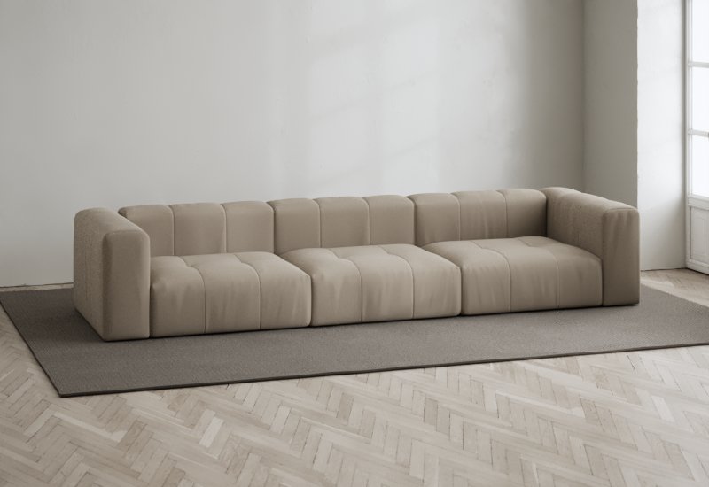 Cecco 3 Seat Sofa Bouclé