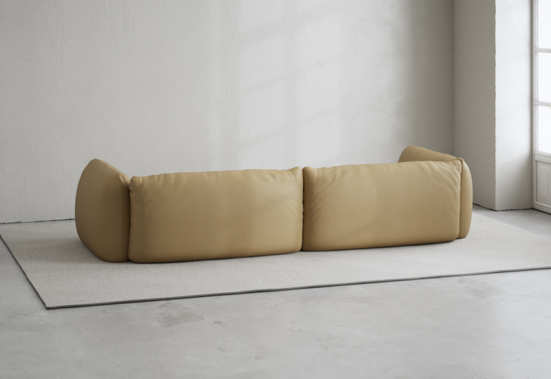 Lotta Agaton 3-seat Sofa Velvet Harvest Yellow