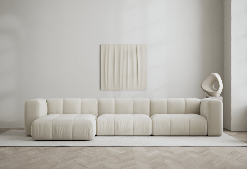 Cecco 3-seters sofa med divan venstre