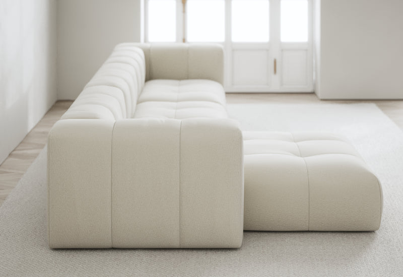 Cecco 3-seters sofa med divan venstre