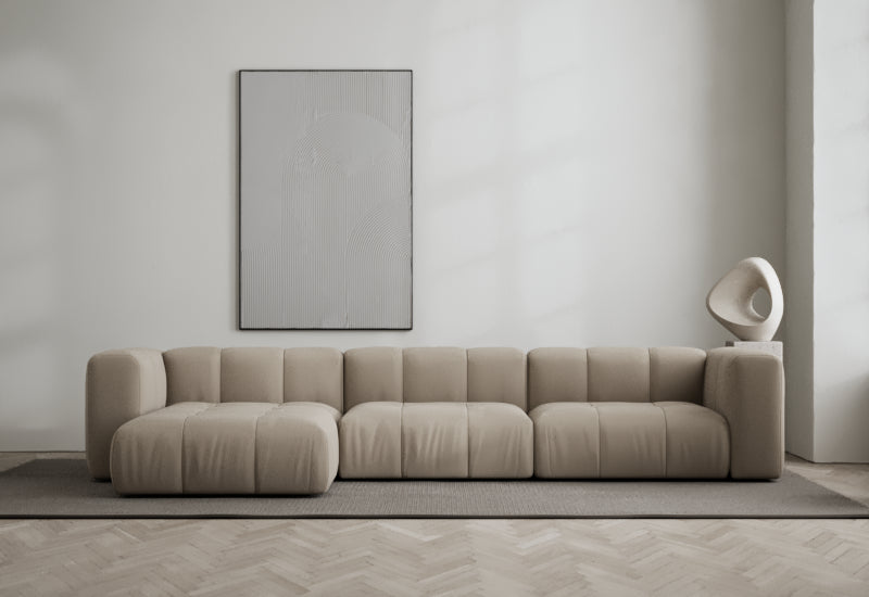 Cecco 3-seters sofa med divan venstre