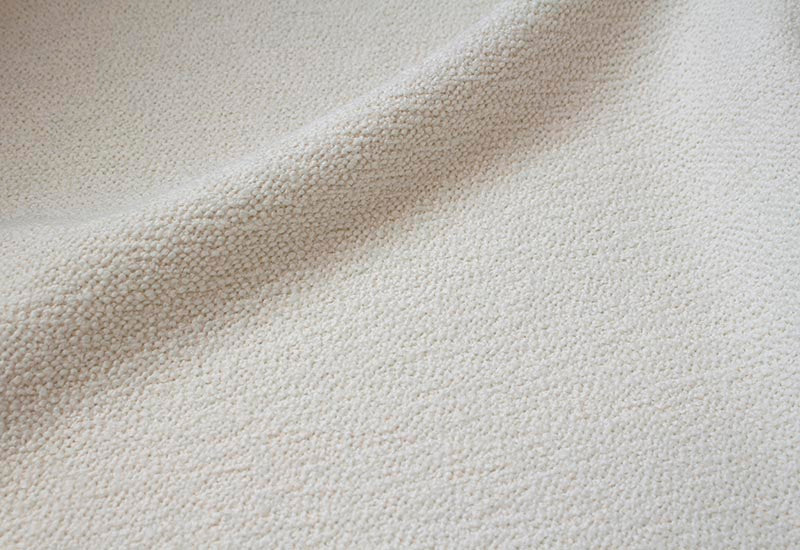 Bouclé Pearly Off White Furn fab sample