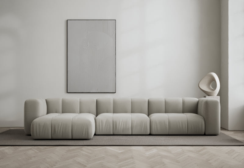 Cecco 3-seters sofa med divan venstre