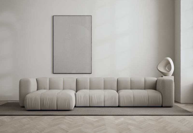 Cecco 3-seters sofa med divan venstre