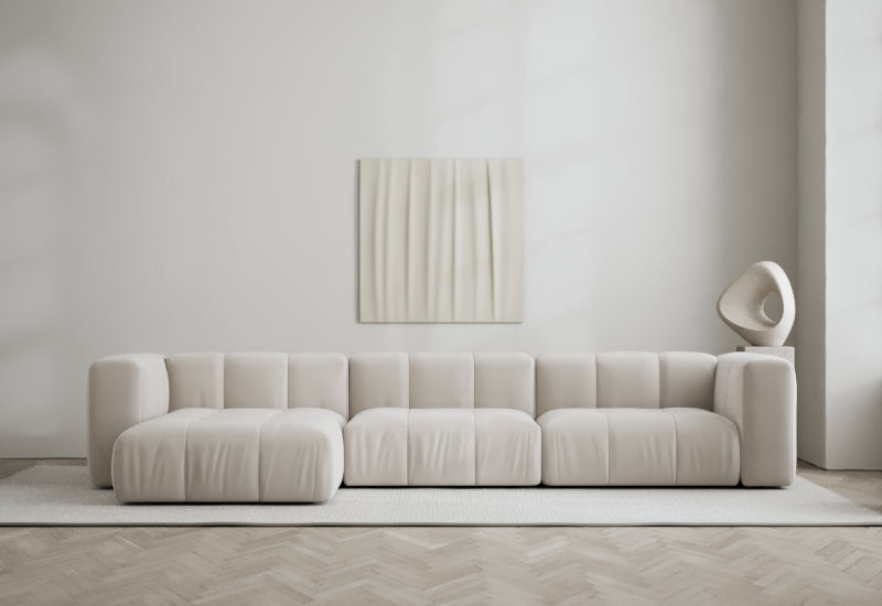 Cecco 3-seters sofa med divan venstre