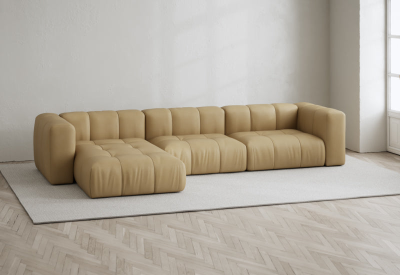 Cecco 3-seters sofa med divan venstre