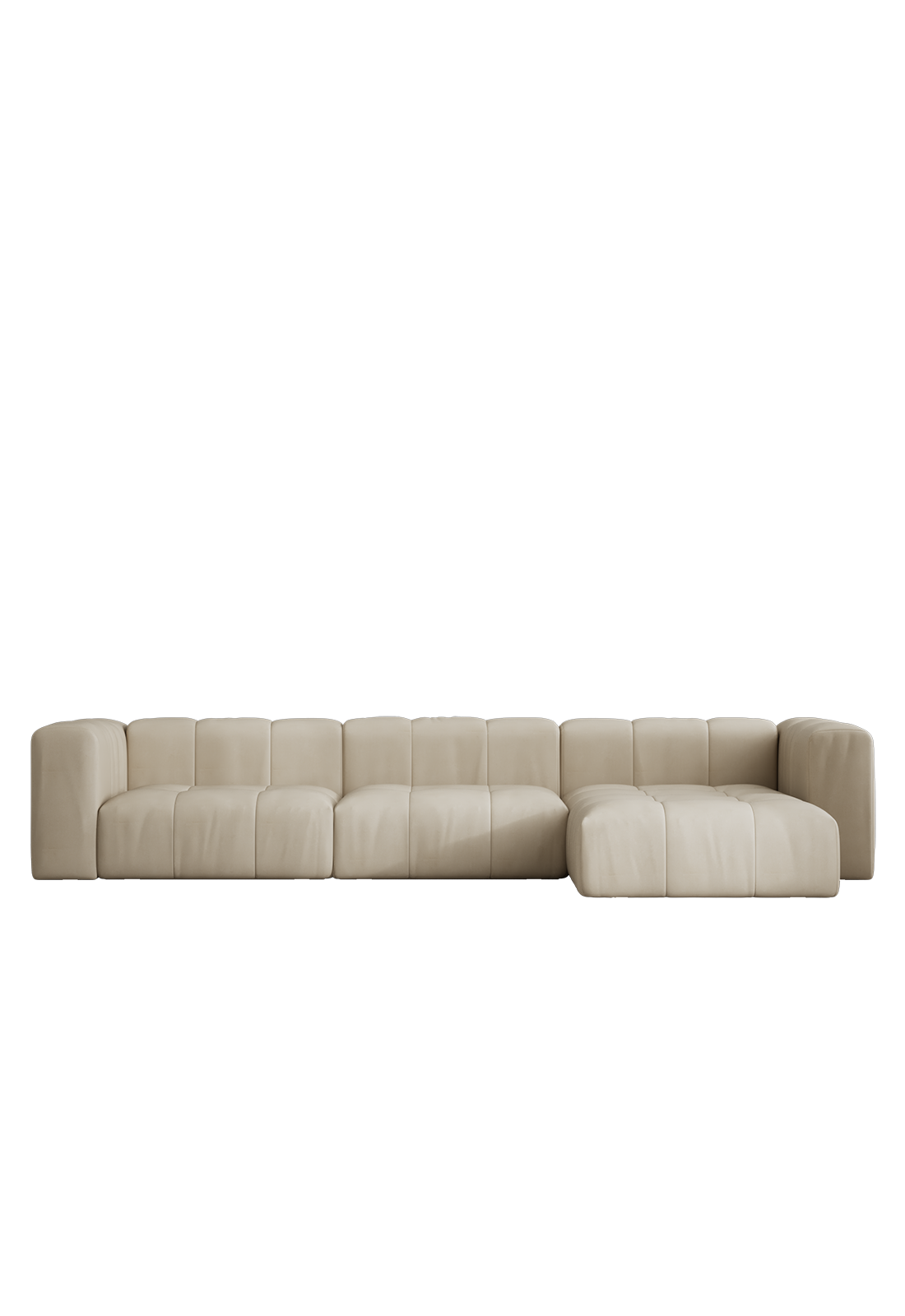 Cecco 3-seters sofa med divan høyre