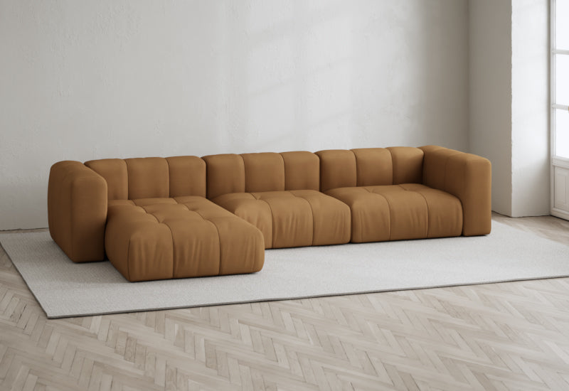 Cecco 3-seters sofa med divan venstre