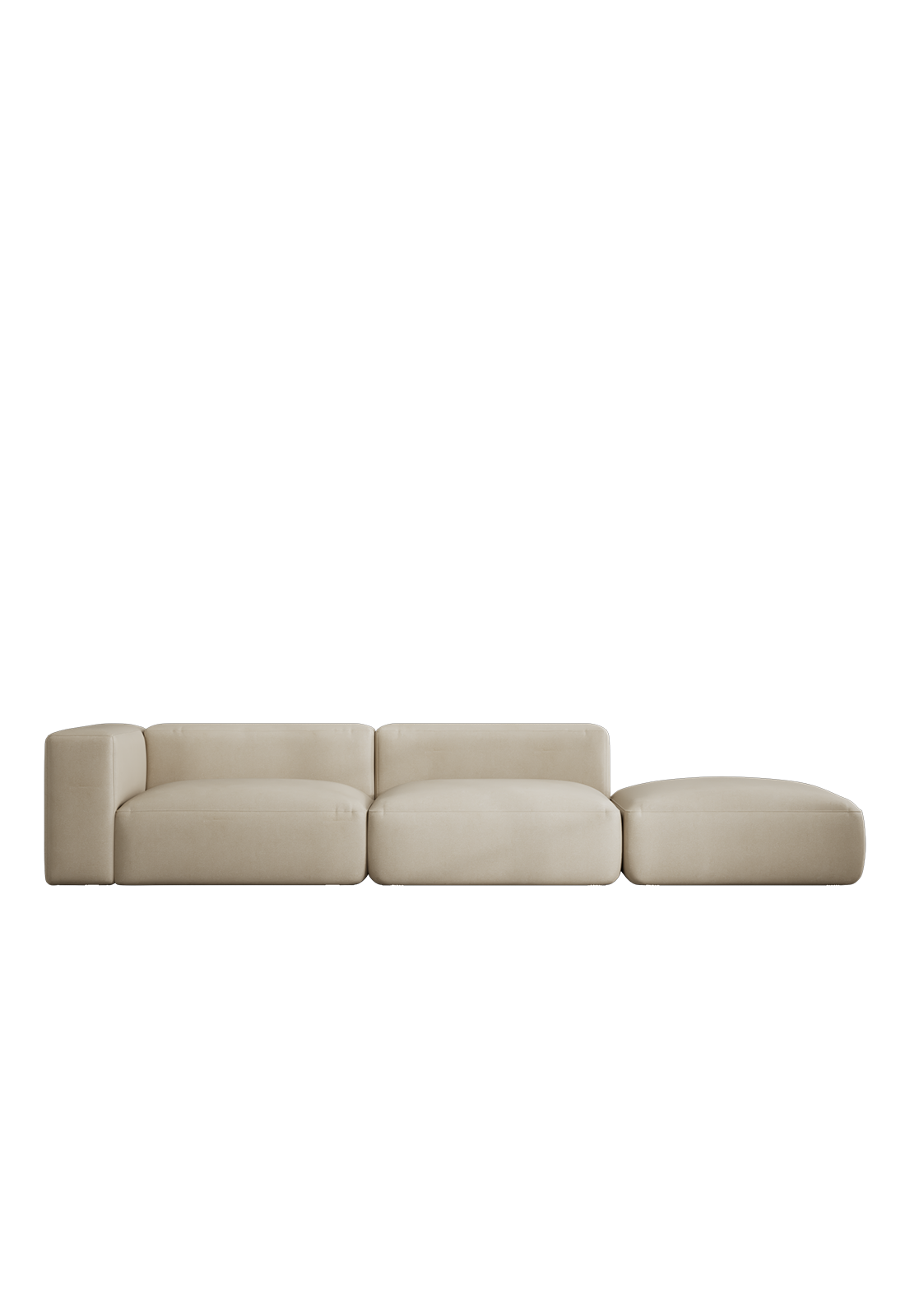 Rosso 3-Seat Sofa Open Right