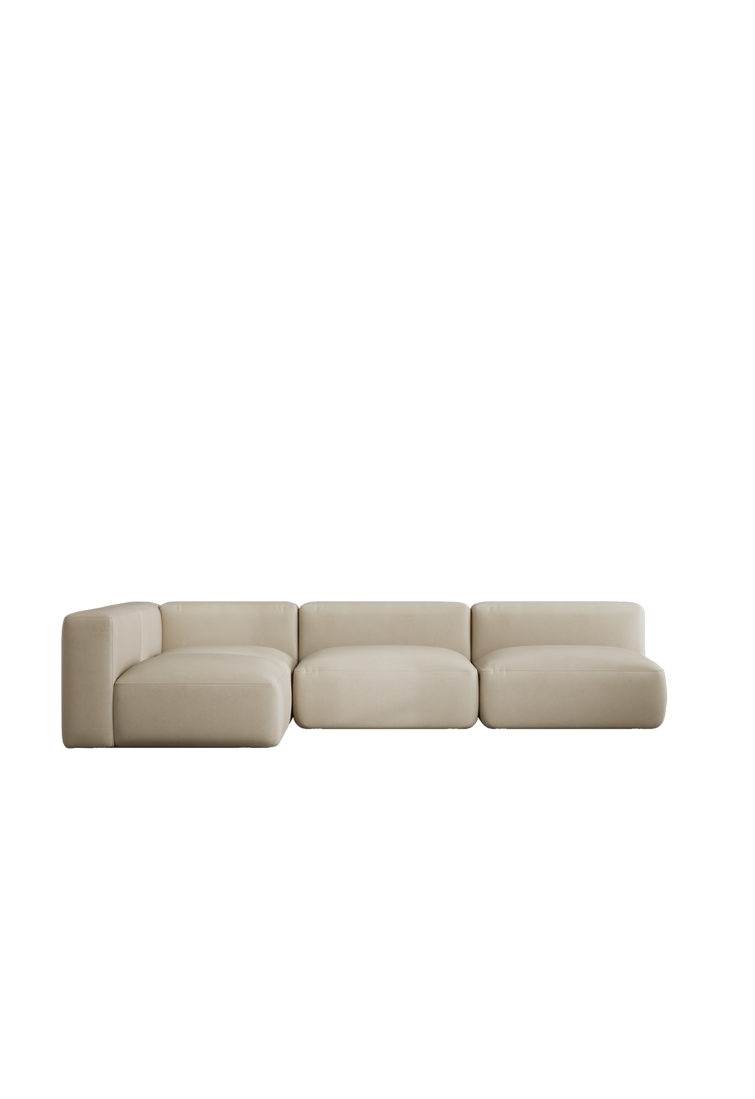 Rosso 4-Seat Corner Sofa Left