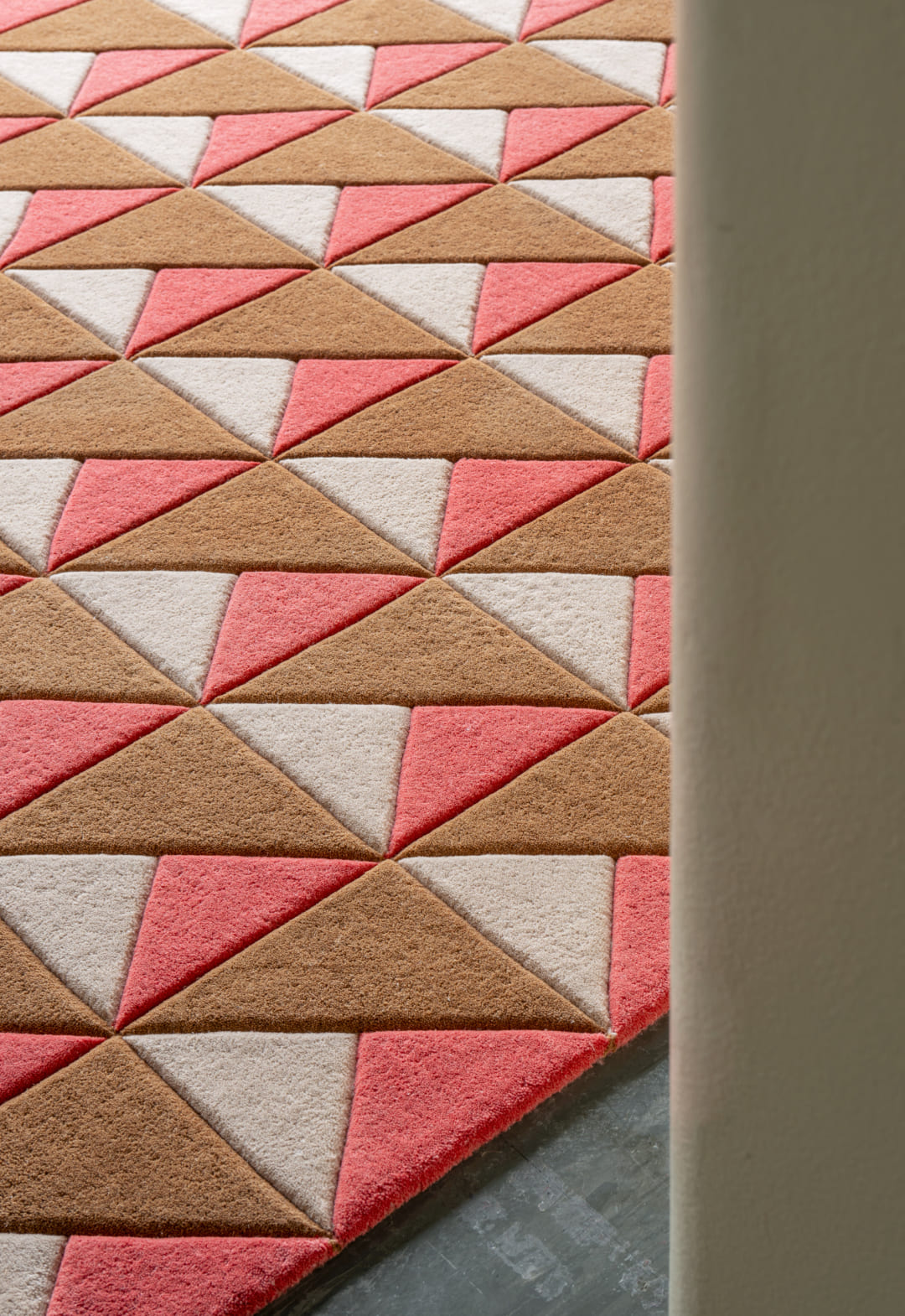 10 Year Collection Triangle Persimmon Pink Sample 11x18