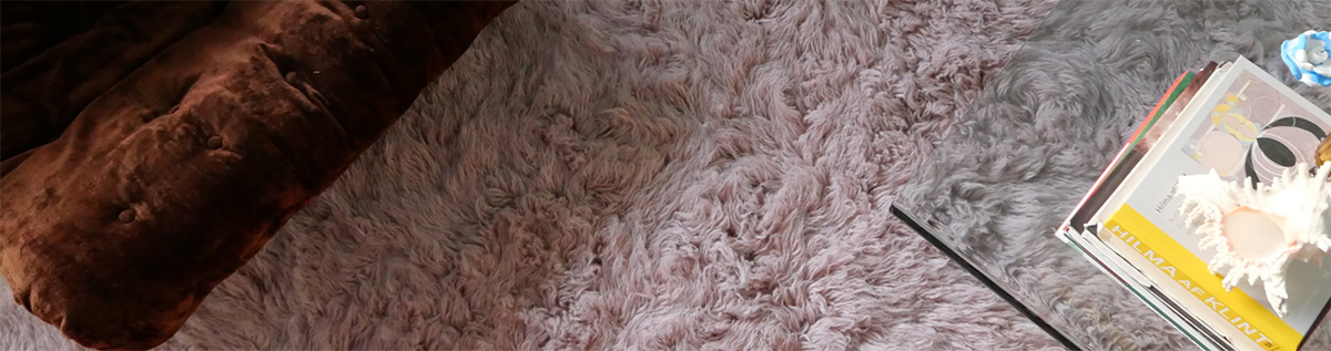 Shaggy rugs from layered