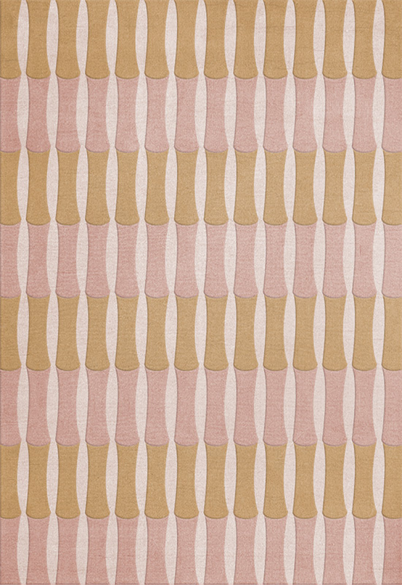 ALICE CRAWLEY BAMBOO FOREST WOOL RUG ENGLISH ROSE in the group Rugs / Coming soon at Layered (ACFORO)