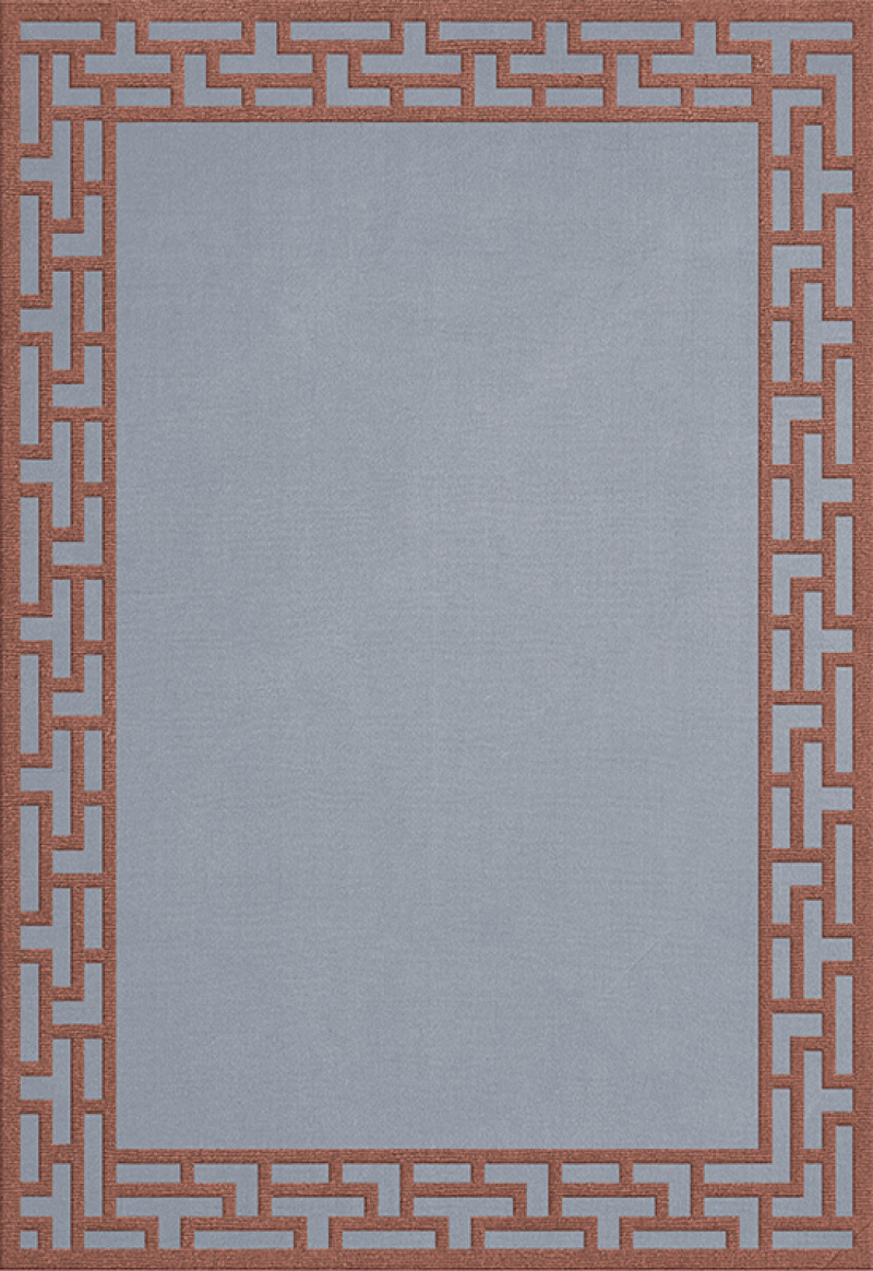 ALICE CRAWLEY INDOCINE WOOL RUG ZEN BLUE in the group Rugs / Coming soon at Layered (ACINBR)