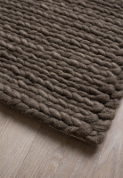 LOTTA AGATON Chunky Wool Rug Nature Brown