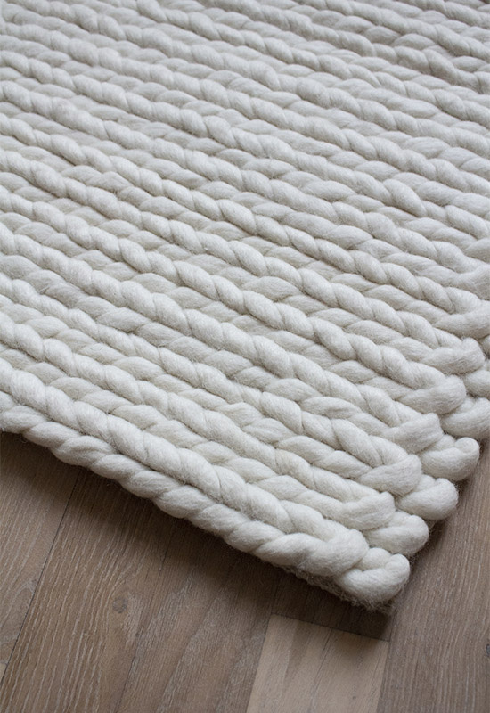 Chunky shop knit rugs