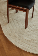 Circular Wool Rug Sand, 180x240 cm - Layered @ RoyalDesign