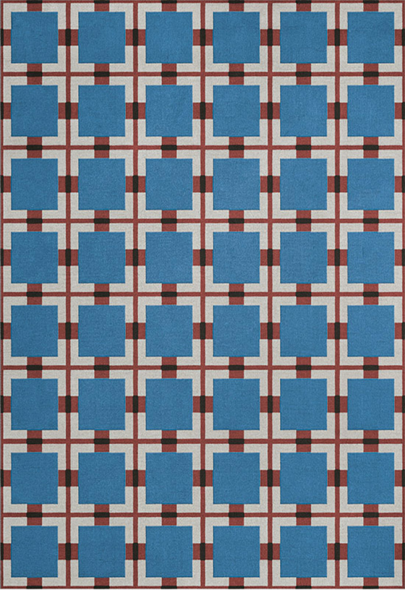 Evelina Kroon Berry Rain Wool Rug in the group Rugs / All rugs / Checked rugs at Layered (EKBR)