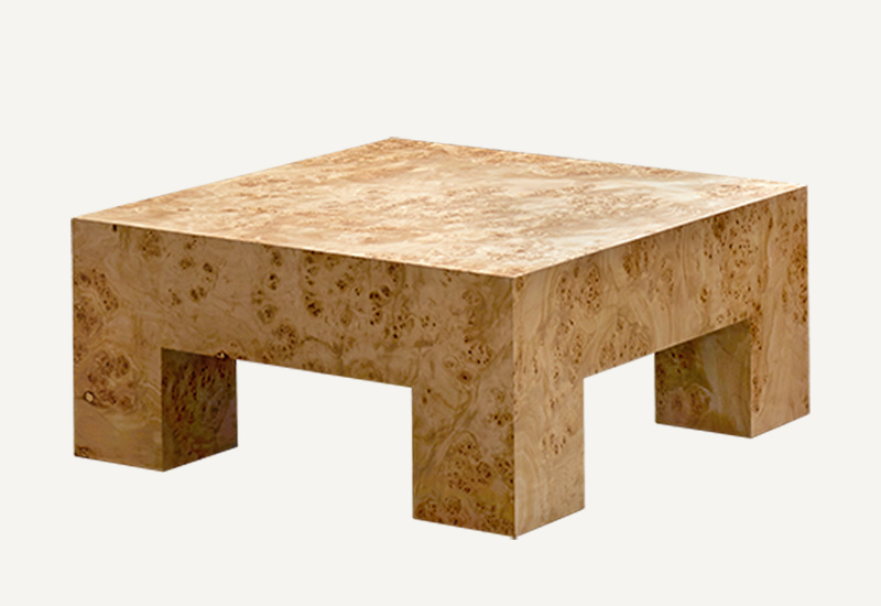 Square Coffee Table Burlwood in the group Furniture / All furniture at Layered (FWTSQBURL85)