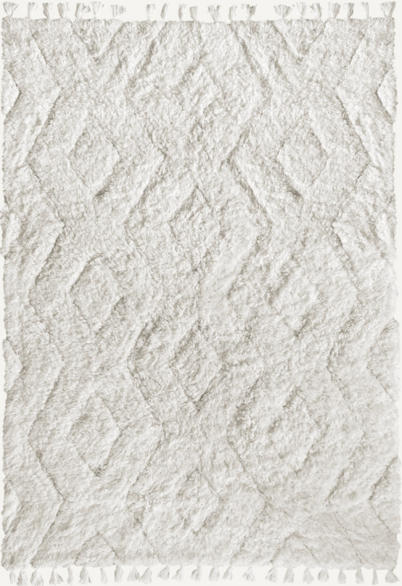 MODERN ORIENTAL Shaggy Rug Bone White in the group Rugs at Layered (RESTAN)