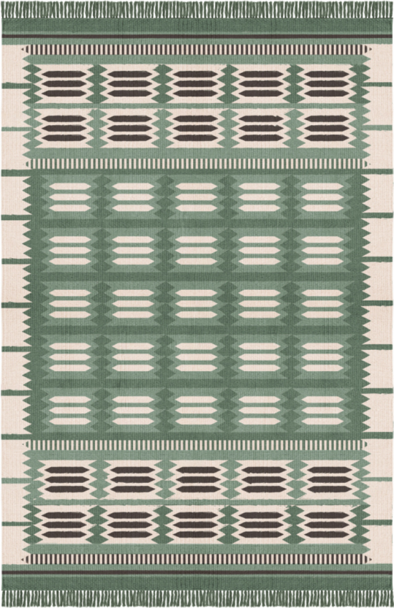 RÖLLAKAN WOOL RUG HILMA FERN in the group Rugs / All rugs / Patterned Rugs at Layered (ROHIFE)