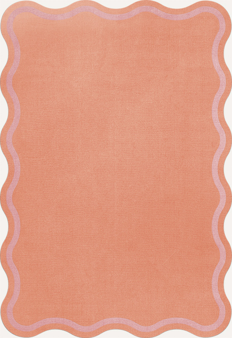 Scallop Wool Rug Watermelon Pink in the group Rugs / All rugs / Round & oval rugs at Layered (SCALWP)