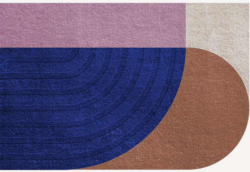 Follow The Trace Doormat Blue in the group Rugs / Doormats at Layered (TTDMBL)