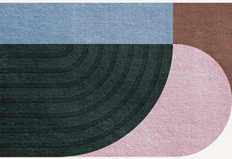 Follow The Trace Doormat Green in the group Rugs / All rugs / Doormats at Layered (TTDMGR)