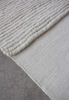 LOTTA AGATON Striped Wool Rug Bone White