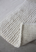 LOTTA AGATON Striped Wool Rug Bone White