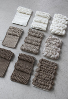 LOTTA AGATON Striped Wool Rug Sand Melange